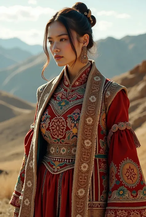 Dress, mongolian dress, mongolian jacket, fancy, 