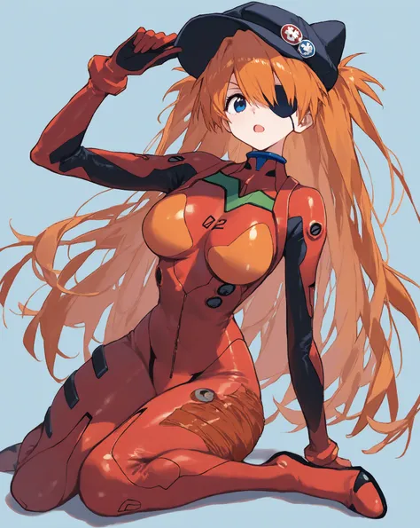 最   high quality,   Masterpiece,    748cm style   ,         cute poster 、 8k wallpaper、  Masterpiece、最   high quality    、   high quality      、   high detail、、            absurd,    latest,                female 1 person、    Soryu Asuka Langley 、   orange...