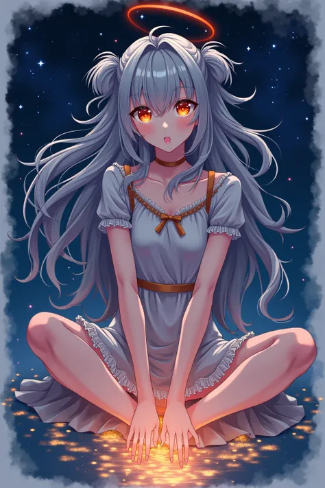 Anime、((    amazingly weird      )),(  Masterpiece:1.2),超   Nothing There  ,       attention to detail    ,     high quality  ,    Nothing There  , 最    high quality  , 4K, 8k、   The night sky is reflected in the background  ,   Stars are beautiful     , I...