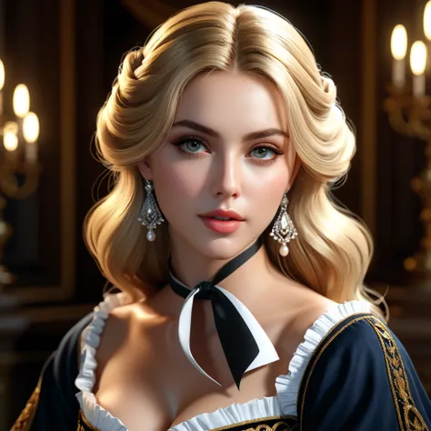 Blonde Hair, Hazel Eyes, Baroque Beauty, Natural Beauty, belladonna, shadowed cell, cell saded, dynamic lighting, DDIM, WLOP, Unreal Engine, global illumination, intricate detailed environment, intricate painting, HD, Razumov Konstantin, Vladimir Volegov, ...