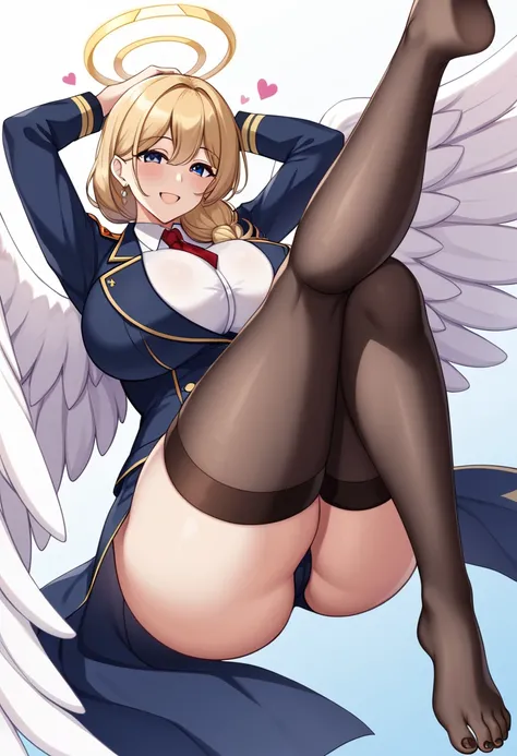 Big Breasts Big Breasts Uniform Angel With Wings Growing、 cute、 beautiful、 thighs、 mature body 、Ripe woman&#39;s body、 sexy、clear、Floating、 are floating、Feet are not on the ground、Floating in the air