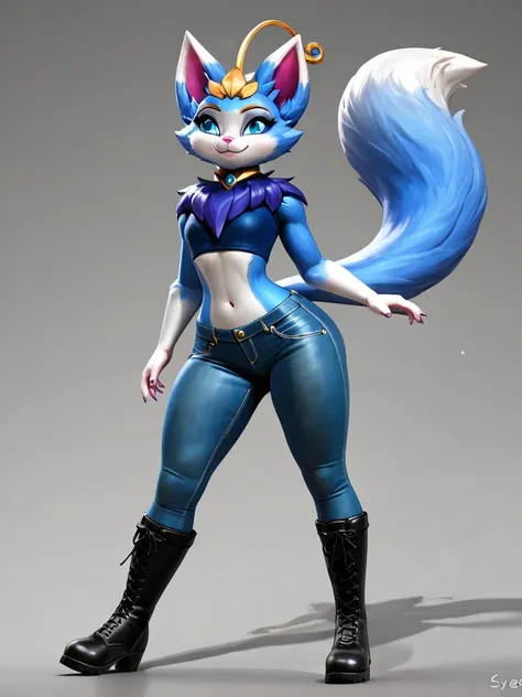 League of legends Yuumi  Sexy jeans and boots 3D
 