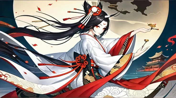 (( top quality)),(  ultra high resolution),(  very detailed),(  Detailed Explanation ),((  best CG  )),(  BEST ARTWORK  ), Ultra-precise art,  Amazing Painting Art,(Exquisite Japanese Style Art :1.5), woman