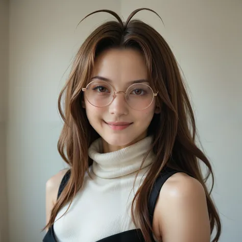 narunarusegawa, naru narusegawa, long hair, brown hair, antenna hair, realistic antenna hair, antenna hair looks like real hair, brown eyes, amazingly beautiful face, realistic japanese female face, light cosmetics, detailed face,
gothic girl outfit, black...