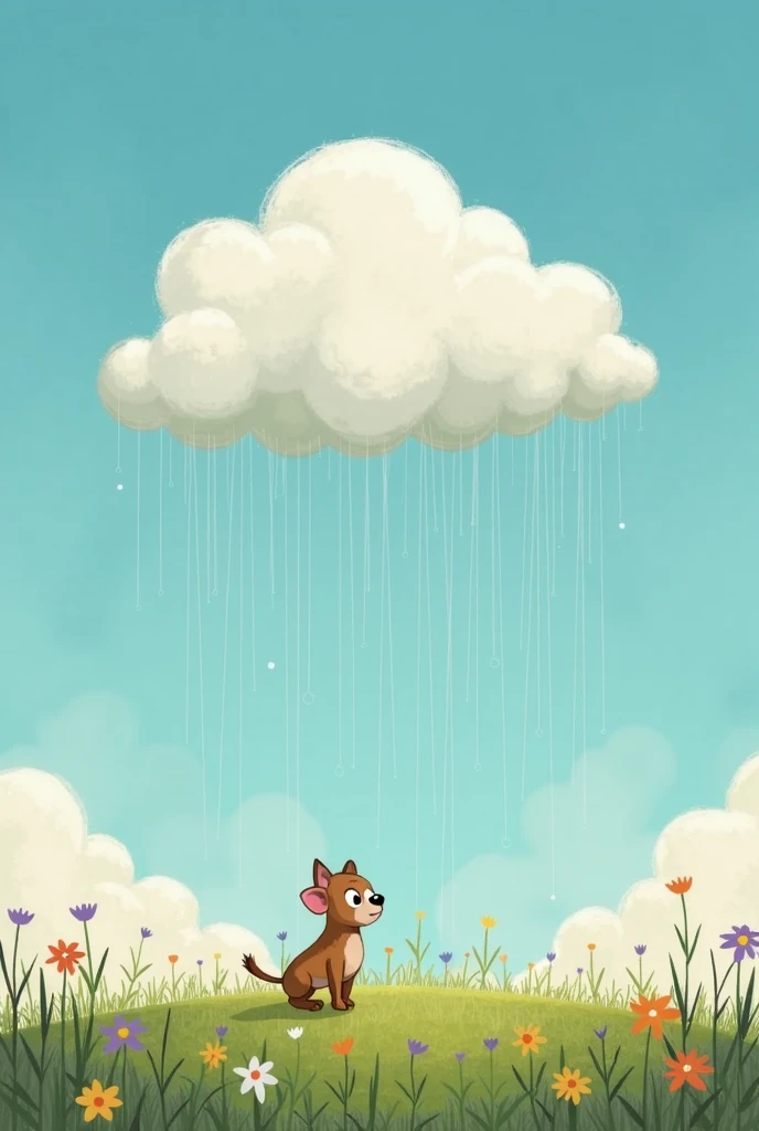 **Title: "The Brave Little Cloud"**

Once upon a time, high above the bustling world below, there lived a small, fluffy cloud named **Puff**. Unlike the big, strong clouds that made loud thunderstorms or painted the sky with brilliant sunsets, Puff was tin...