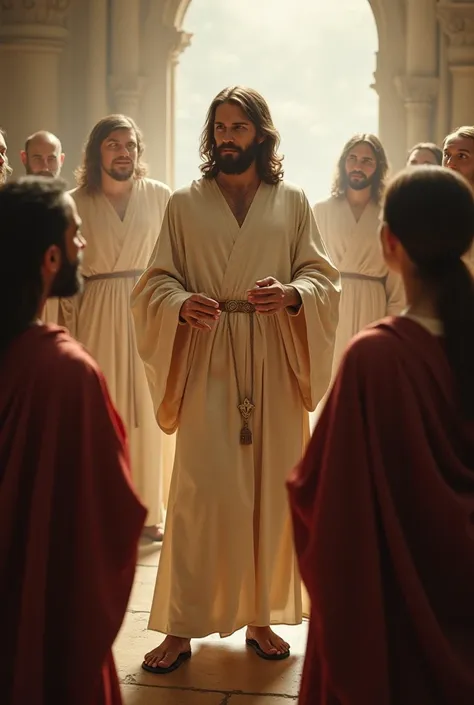 Jesus speaking to the composers