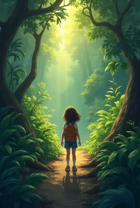 Lily's family goes on a hike in the jungle, but Lily gets distracted by a colorful bird and strays from the trail. She tries to find her way back, but the dense foliage and winding paths confuse her. As the sun begins to set, Lily realizes she's lost.

Pan...