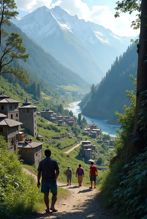 A village in Uttarakhand where only 50  25 years old boys are seen working.