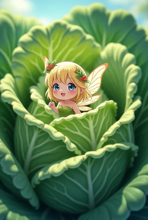  cabbage　Fairy　 bright　Little　anime