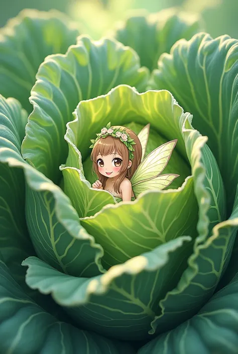  cabbage　Fairy　 bright　Little　anime