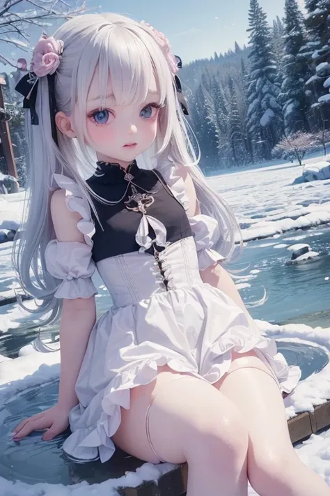 ((petit little, ultra cute loli bishojo)), (porcelain skin, (gradient eyes), delicate facial features:1.3), (petit, ultra cute loli, 2girls:1.3), (ultra cute loli face:1.3), ((masterpiece)), ((best quality)), ((ultra detailed)), ((exquisite)), ((depth)), (...