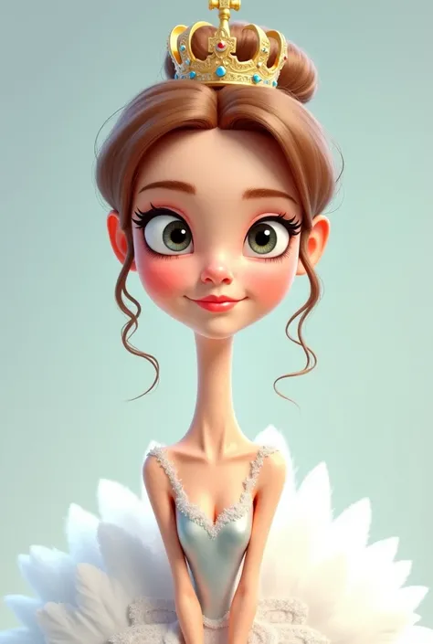 princess odette caricature front view