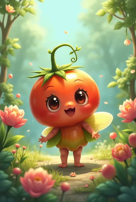 tomato　Fairy　 bright　Little　anime