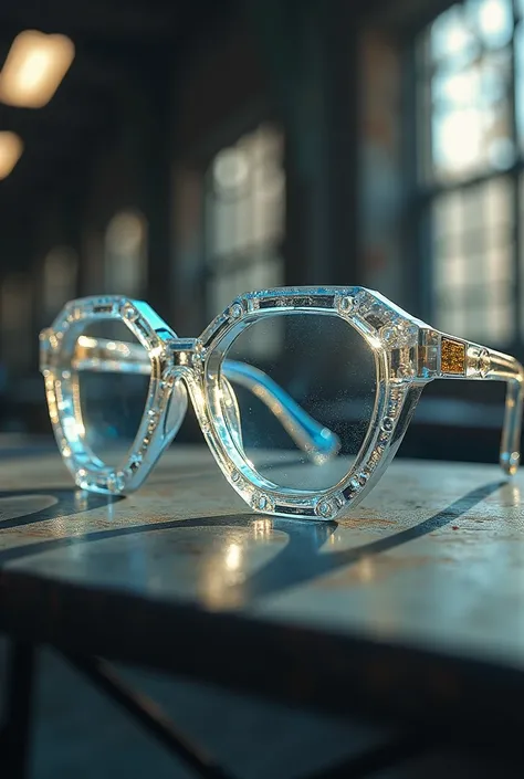  Make eyeglasses based on a pet bottle , In an industry 