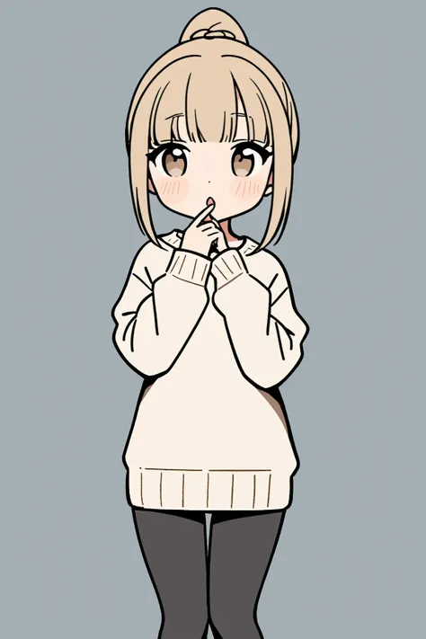 masterpiece, best quality, high-resolution, hand-drawn, anime style, clean line art, soft color palette, minimal background,  chibi,
Break,  
A **32-year-old warm and approachable woman**, depicted with a **curious and puzzled expression**. She has **light...