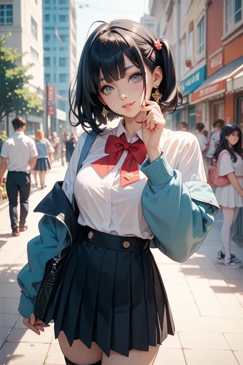  black hair　 cosplay　 high school girl