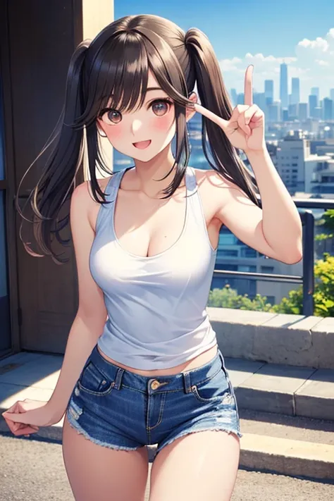 Takane Manaka, shiny brown long hair, beautiful brown eyes, smiling face, sparkling pupils, (fine grain), highly detailed eyes, highly detailed face, highly detailed eyes,, (masterpiece:1.2, best quality), 1 girl, cowboy shot,, 


cowboy shot,



(Medium-l...