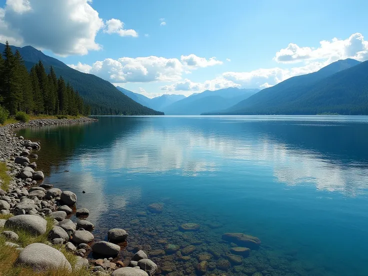  Baikal is the heart of Siberia , ancient lake ,  surrounded by majestic mountains and endless forests .  Its waters are clear and transparent ,  like a mirror ,  reflecting the sky .  The Baikal seal lives in it — symbol of this unique place.  Here every ...