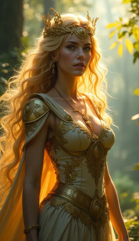 Sif picture of golden brambut goddess with thor