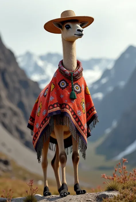 Guanaco with clothes