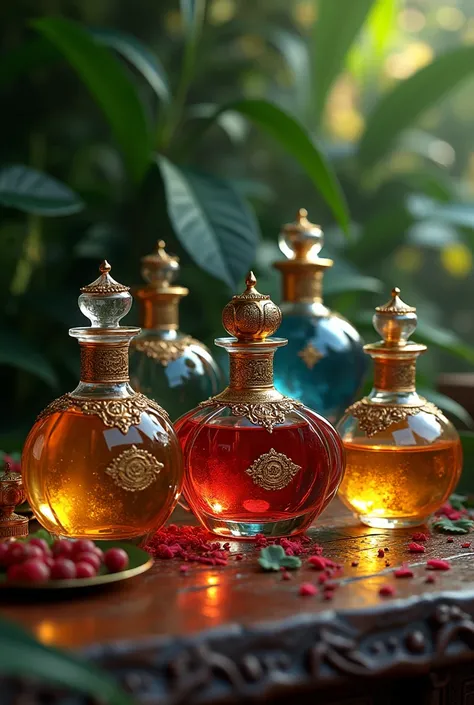 Create a image of attar scents 
