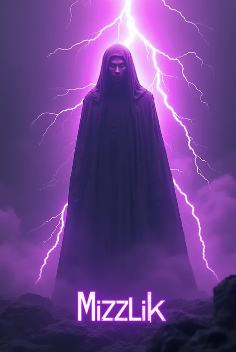 On a purple background of lightning, there is a killois and the Mizzlik lettering at the bottom 