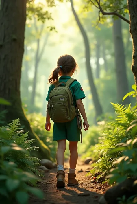 Create a Girl Scout and Girl Scout without showing their faces 