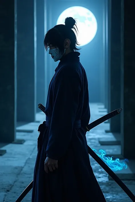 AKIRA,  the Phantom Blade

A renegade samurai , AKIRA é um mestre da furtividade e da espada.  His black hair tied in a bun and the cracked white mask hide his true identity.  He wears a traditional costume ,  but his katana vibrates with a bluish spectral...