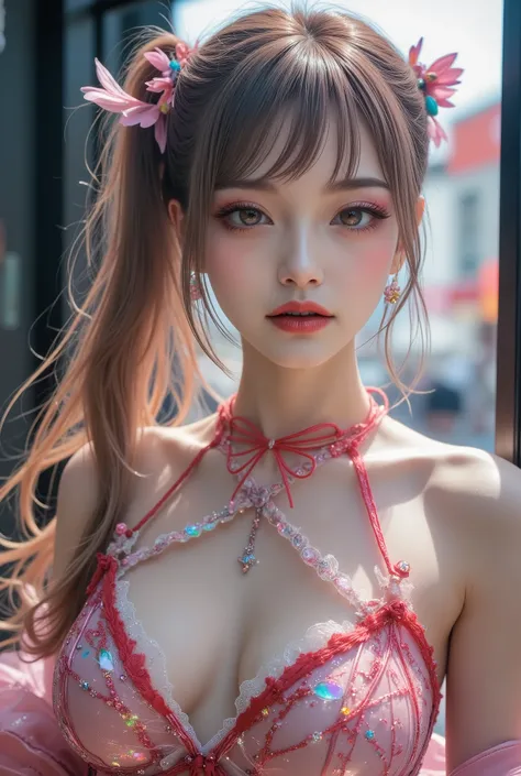 Realistic ((Photorealistic realism)), Hyper highres, ((Hyper insanel quality,epice masterciece, intricately detailed digital art in Hyper high res)),((focus on extremely Realistic Proportion Body:1.3)),(portrait),((a cute and very beautiful, 1 Japanese, 30...