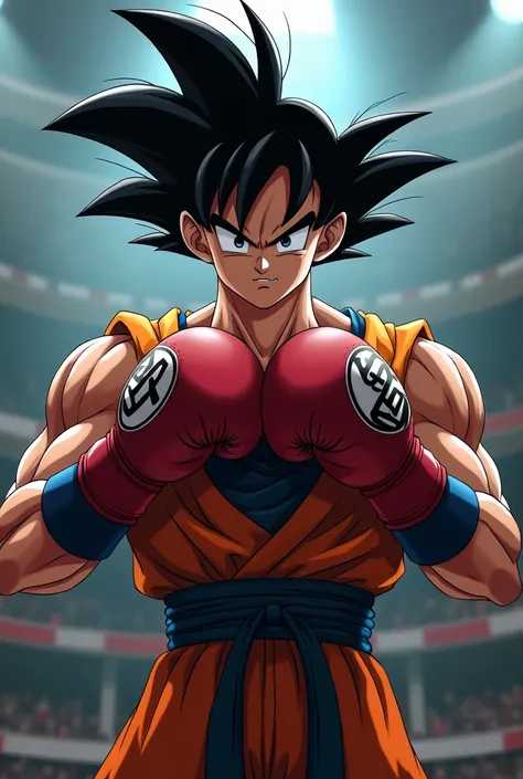 Goku with boxing gloves