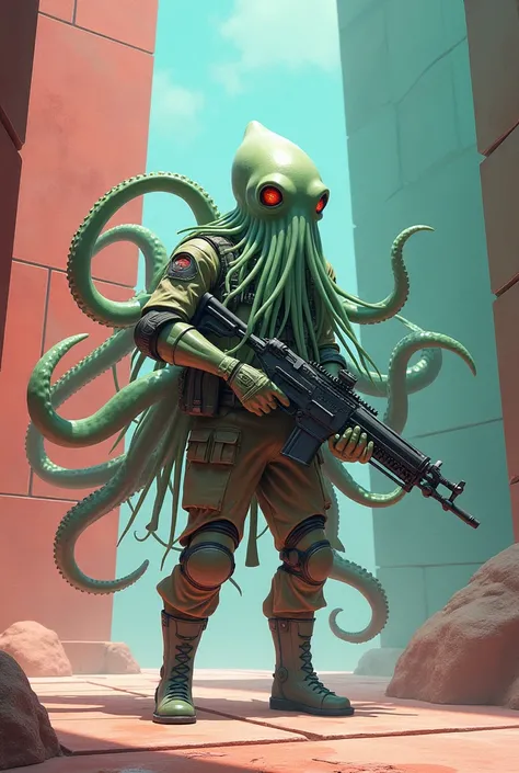 Soldier squid game square says skibidi dib