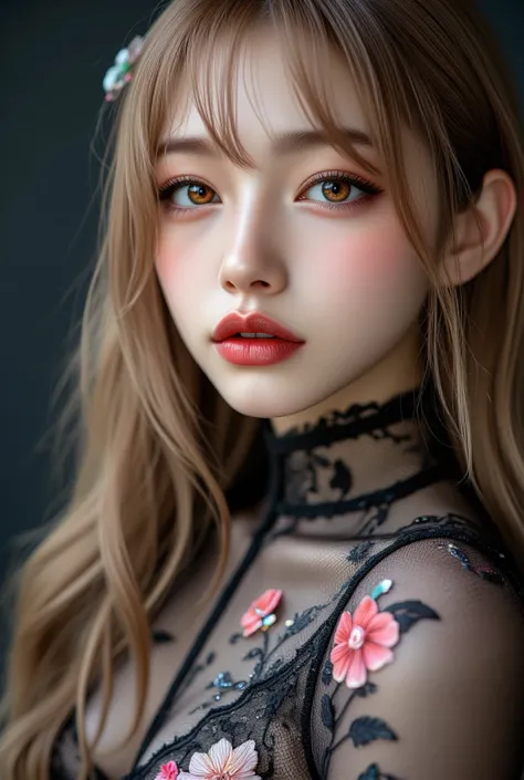 Realistic ((Photorealistic realism)), Hyper high resolution, ((Hyper insanel quality, epice masterciece, intricately detailed digital art)),((focus on extremely Realistic Proportion Body:1.3)),(portrait),((a cute and very beautiful, yung, 1 Japanese, 18yo,...