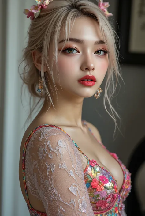 Realistic ((Photorealistic realism)), Hyper high resolution, ((Hyper insanel quality, epice masterciece, intricately detailed digital art)),((focus on extremely Realistic Proportion Body:1.3)),(portrait),((a cute and very beautiful, yung, 1 Japanese, 18yo,...