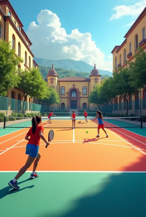 University padel court