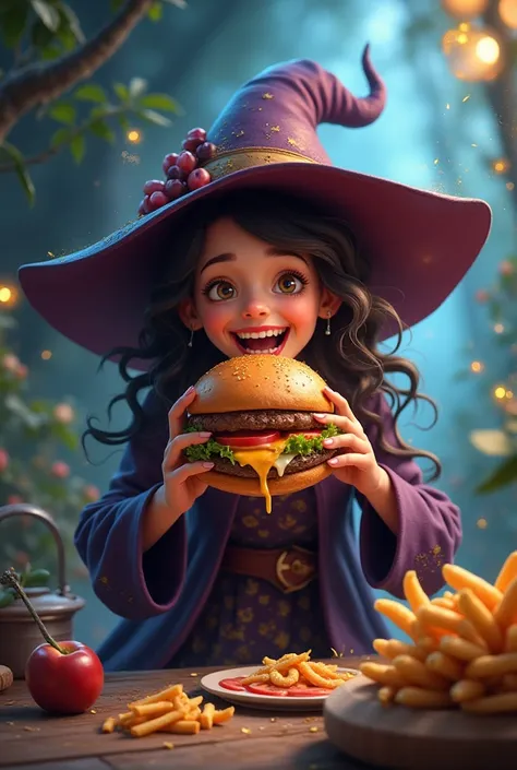 Burger rating burger witch is eating burger