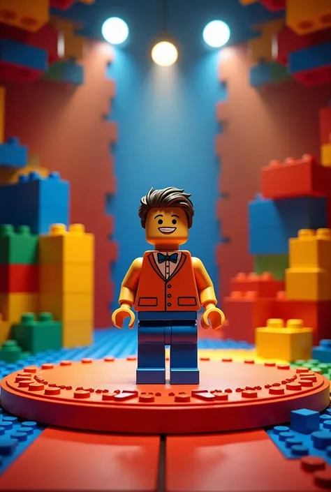 Lego-like stand up comedy stage