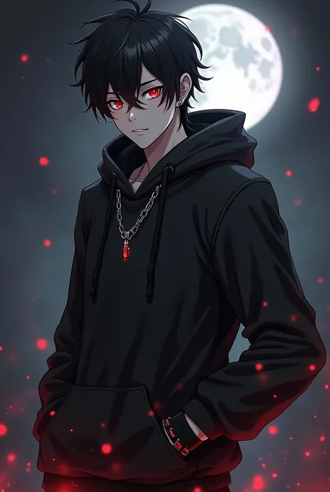  anime character : Lucian Duskborne

Nome:  Lucian Duskborne

Age : 

Gender :  Male

Race :  Vampire


Appearance :

 Lucian has black hair bagged Knotted ,  always falling on his face as pale as the moon .  Your bright scarlet eyes are intense and penetr...