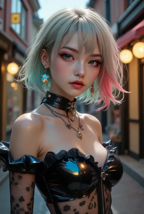 Realistic ((Photorealistic realism)), ((ultra-high res)) ,((ultra insanel quality, intricately detailed digital art)), ((focus on extremely Realistic Proportion Body:1.3)),(portrait),((a cute and very beautiful, 1 Japanese, 30yo, famous Kpop idol:1.35)), (...