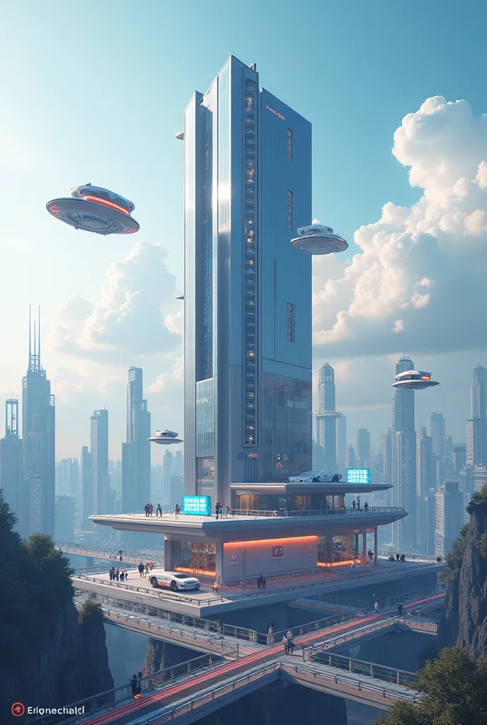 I want a striking image for my Real Estate business that looks futuristic 