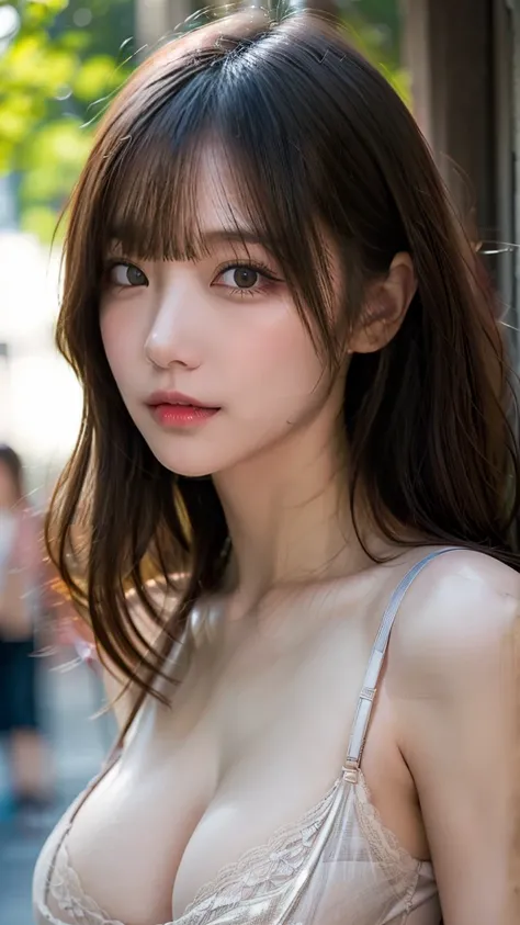 (8k, Realistic, RAW photo, best quality:1.4), Japanese, (female 1 person), (sexy lingerie:1.3), Facial beauty, (Realistic Faces), (Realistic eyes), beautiful eyes, (Realistic Skin), beautiful skin, (Big Breasts:1.6), ultra-high resolution, very detailed, G...