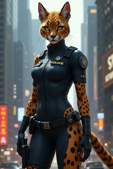 You can create a female furry cop of the Cheetah species