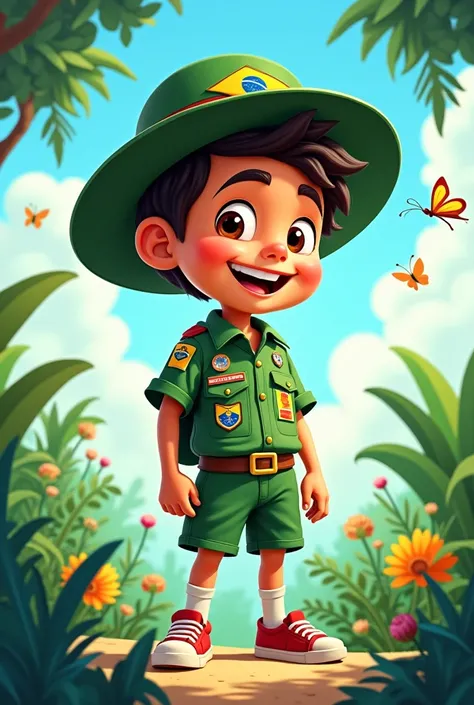 Boy Scout of Brazil cartoon