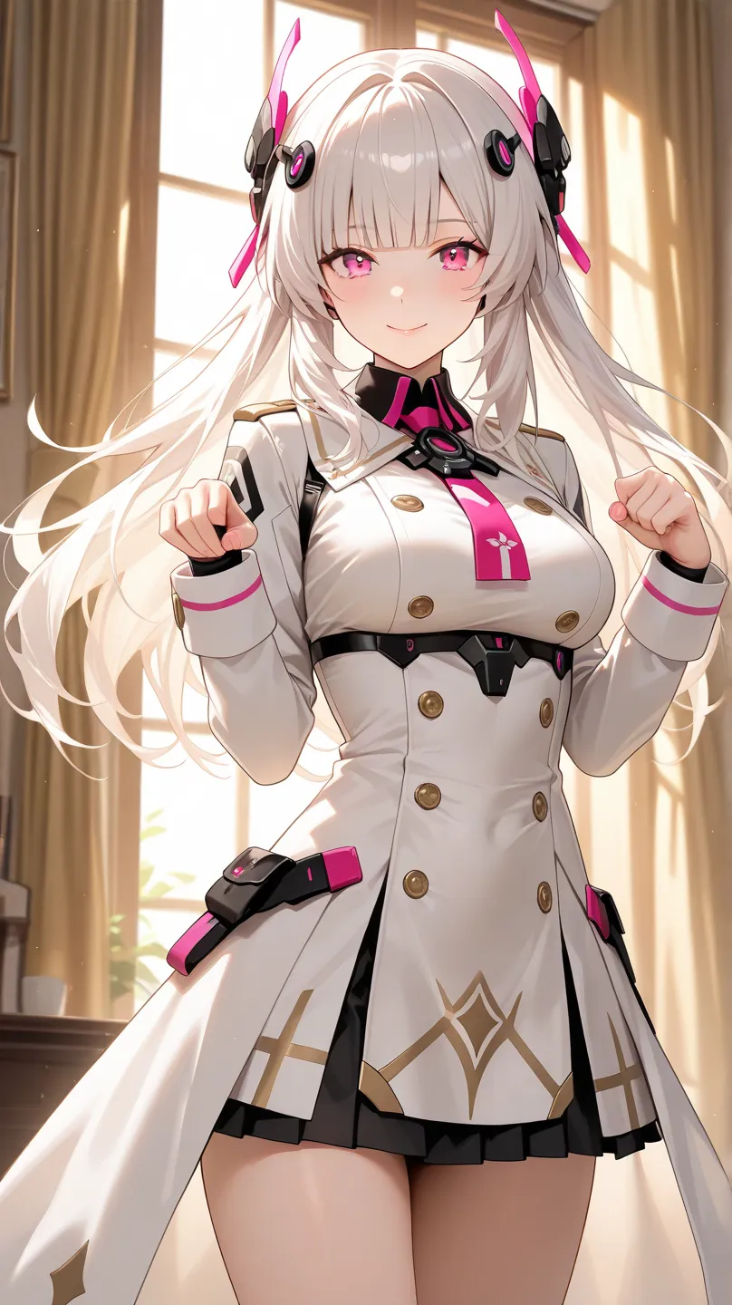 score_10,score_9,score_8_up,score_7_up, masterpiece, best quality, lighting, pale skin, detail eyes, ferpect eyes,
1girl,
solo,
Long hair,
breasts,
looking at viewer,
closed mouth,,
Pink eyes,
singel sleeves
medium breasts,
(Standing:1.5),
,white hair,
Ind...