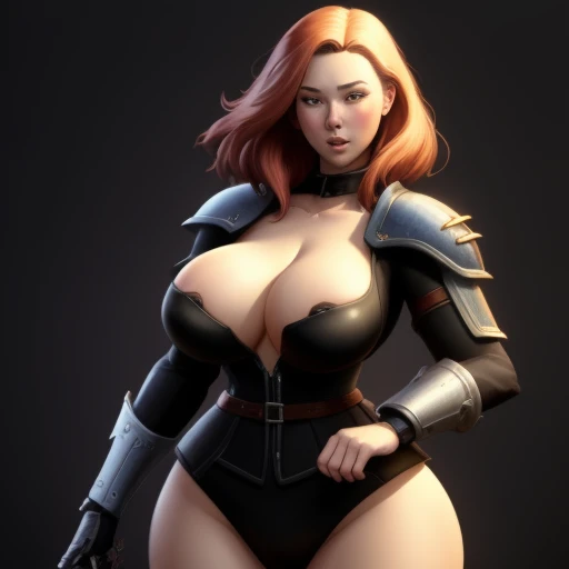 aroused full-figured bbw sorcerer Molly C Quinn wearing flirty apparel, amorous, libidinous, curvaceous, voluptuous, matronly proportions, fair skin, big sagging boobs, narrow waist, wide hips, thunder thighs, grimdark fantasy RPG aesthetic, Warhammer Age ...