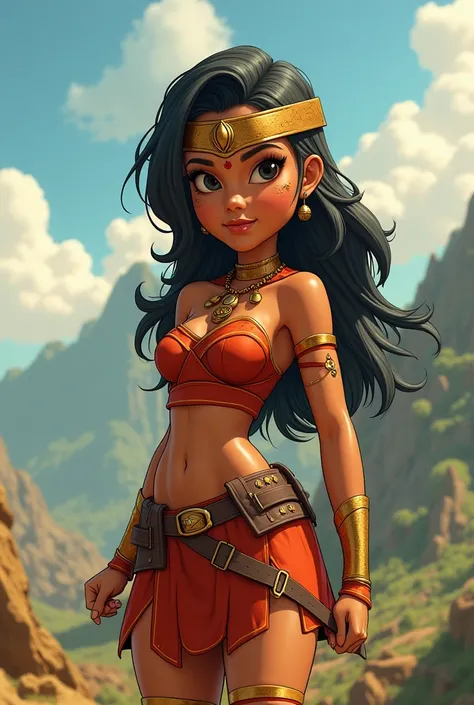  creates an animated super hero with the following information: 
 Name of the superhero : TAYRONA
Origin :  Born in Santa Marta ,  in the foothills of the Sierra Nevada .
powers:  Connection with nature and ancient spirits ,  control over land and fauna , ...