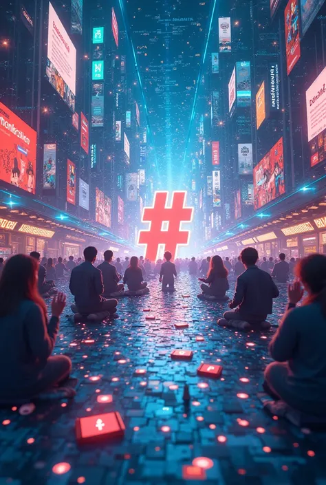 The power of hashtags on social networks 