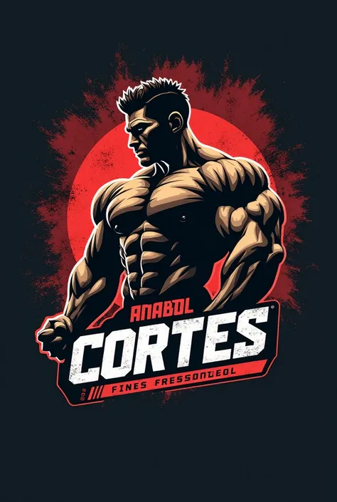 Create a logo for my TikTok gym cuts channel with the name Anabol Cortes