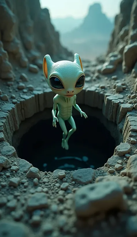 alien fell into well