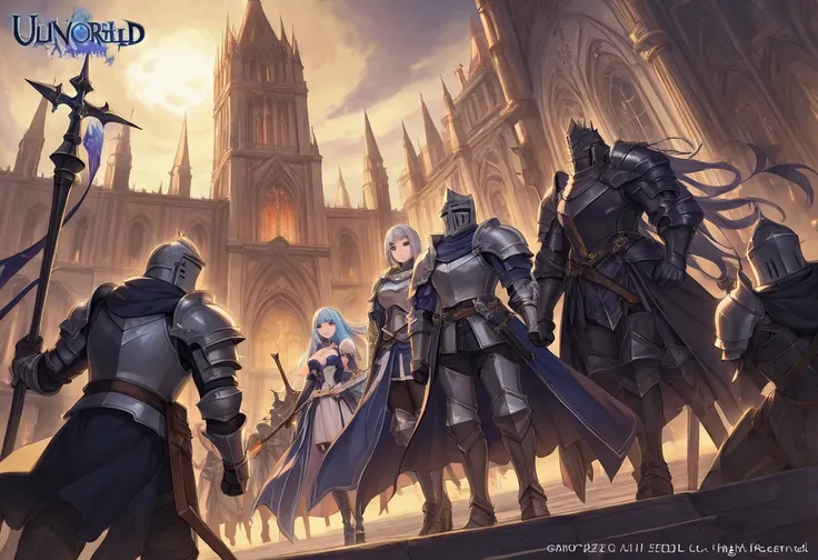 Underworld Realm, knights, king, Dim, female knight, 