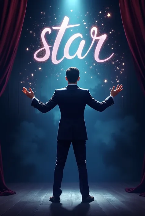 talented magician Written with star